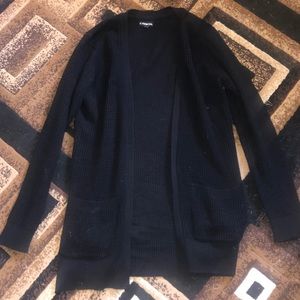 Black Men Carbon Cardigan Size Small